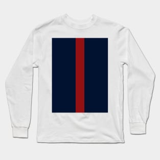 Navy Red Long Sleeve T-Shirt